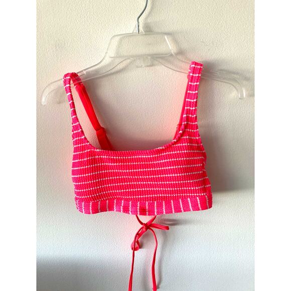 Xhilaration Target Textured Bikini Top Pink Size Small NEW - Picture 3 of 7